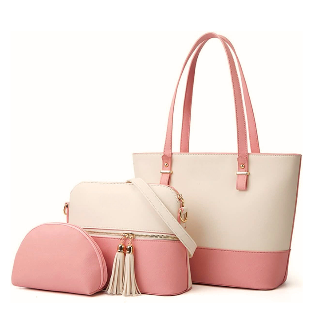 berrybags_89.png BELLA - PINK & BEIGE - Image 1